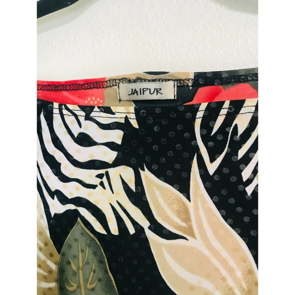 Jaipur Women's Sleeveless Tropical Blouse, Size M - Picture 2 of 3